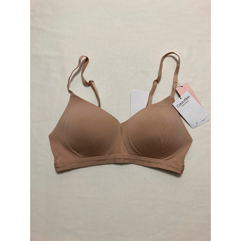 NWD Calvin Klein Form to Body Lightly Lined Bralette Beige S