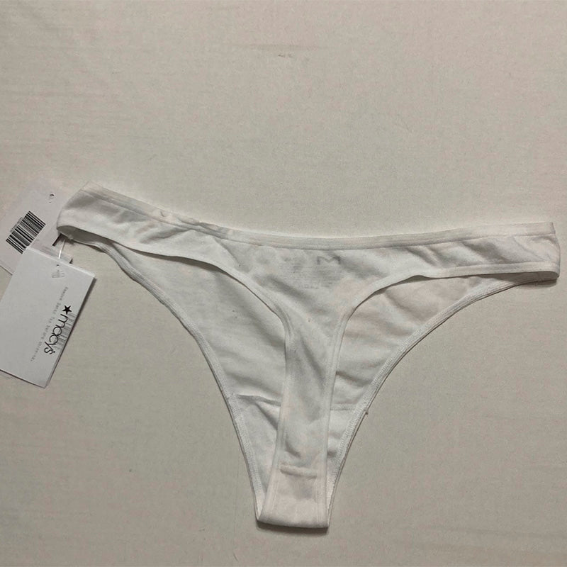 MAIDENFORM Cotton Comfort Thong White L