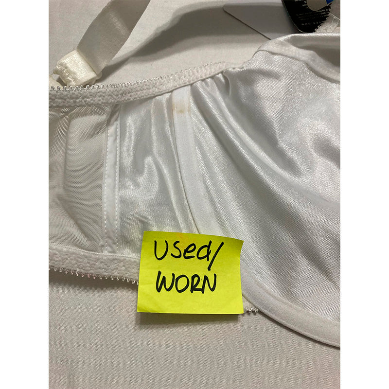 NWD Bali Satin Tracings Minimizer Underwire Bra White 40DDD
