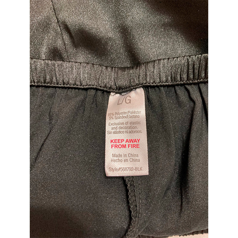 Unbranded Sleep Short Waistband Black L