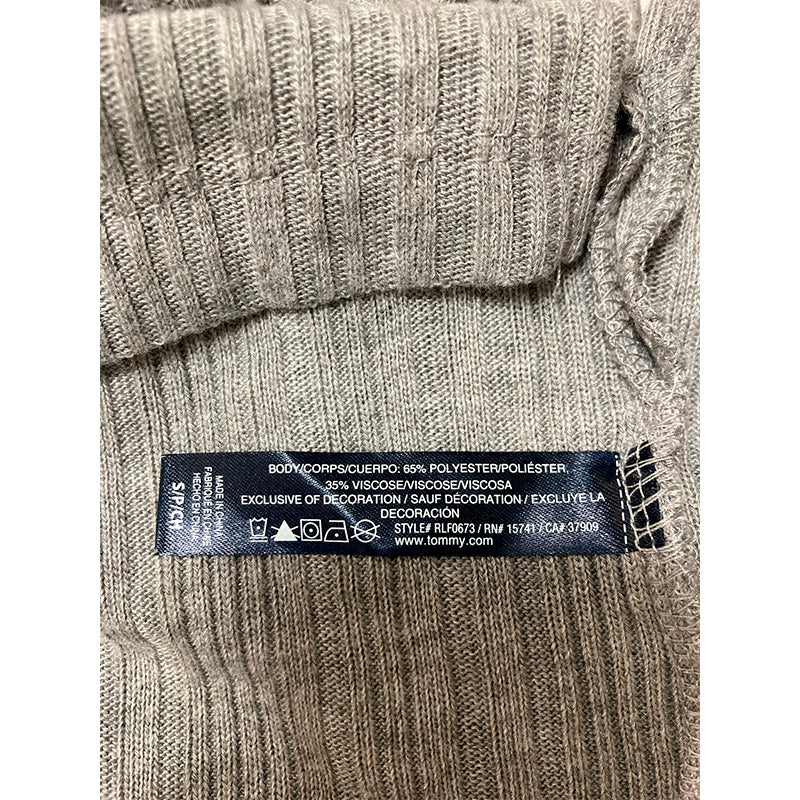 Tommy Hilfiger Notch Collar Only Pajama Top Grey S