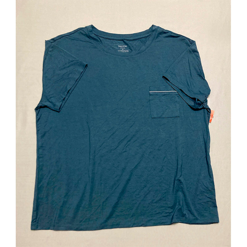 State Of Day Only Pajama Top Blue M