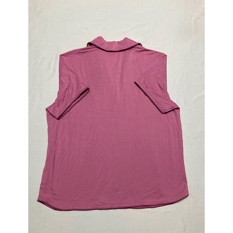 State of day Only pajama top notch collar pink L