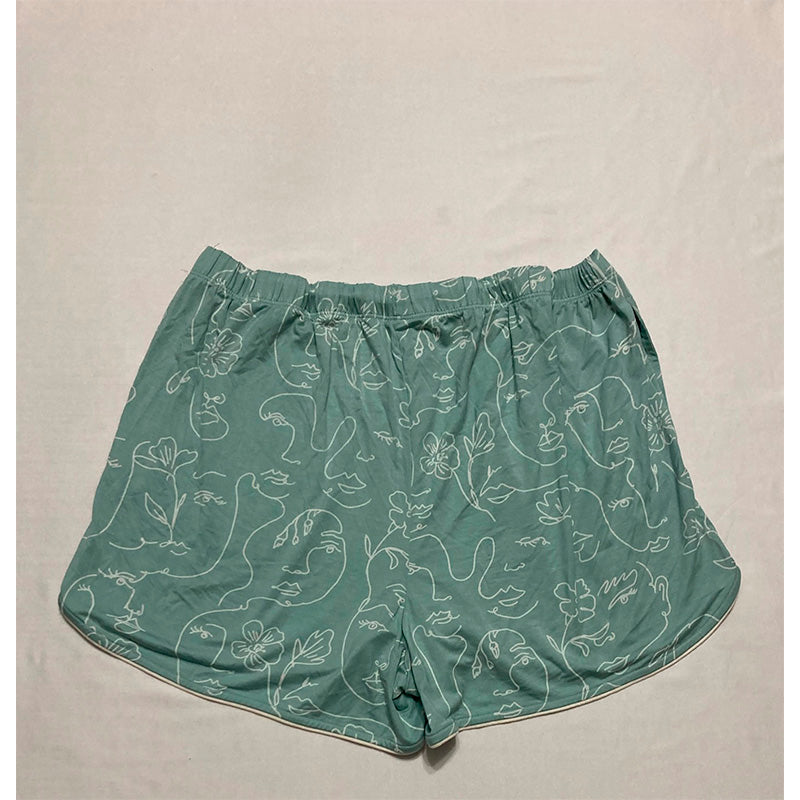 State of day Pajama Top Notch Collar Aqua L