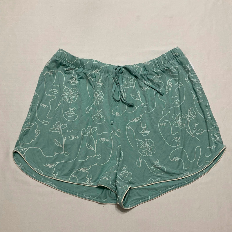 State of day Pajama Top Notch Collar Aqua L