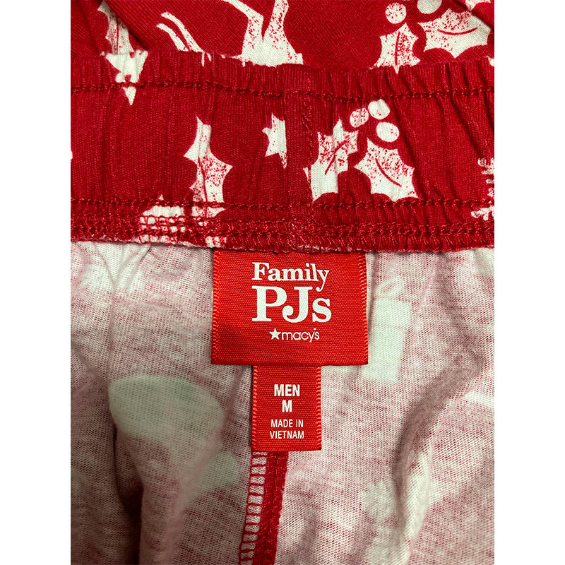 Family Pj Men Only Pajama Pants Red Holiday M