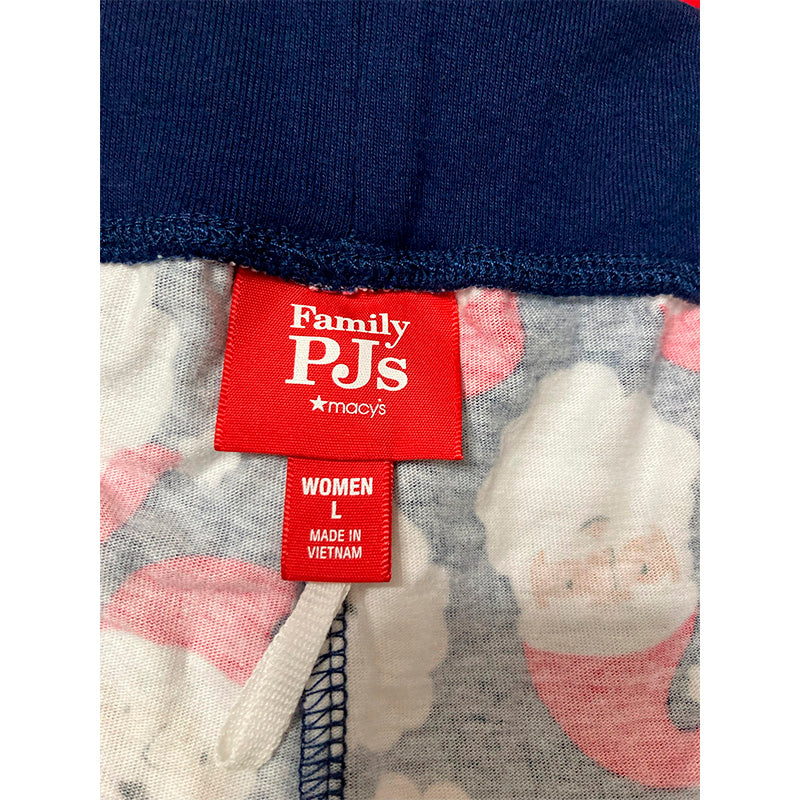 Family Pj Women Only Sleep Pants Holiday Navy L