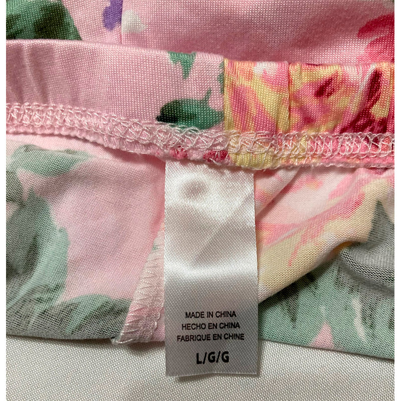 Flora Sleep Short Pink Floral L