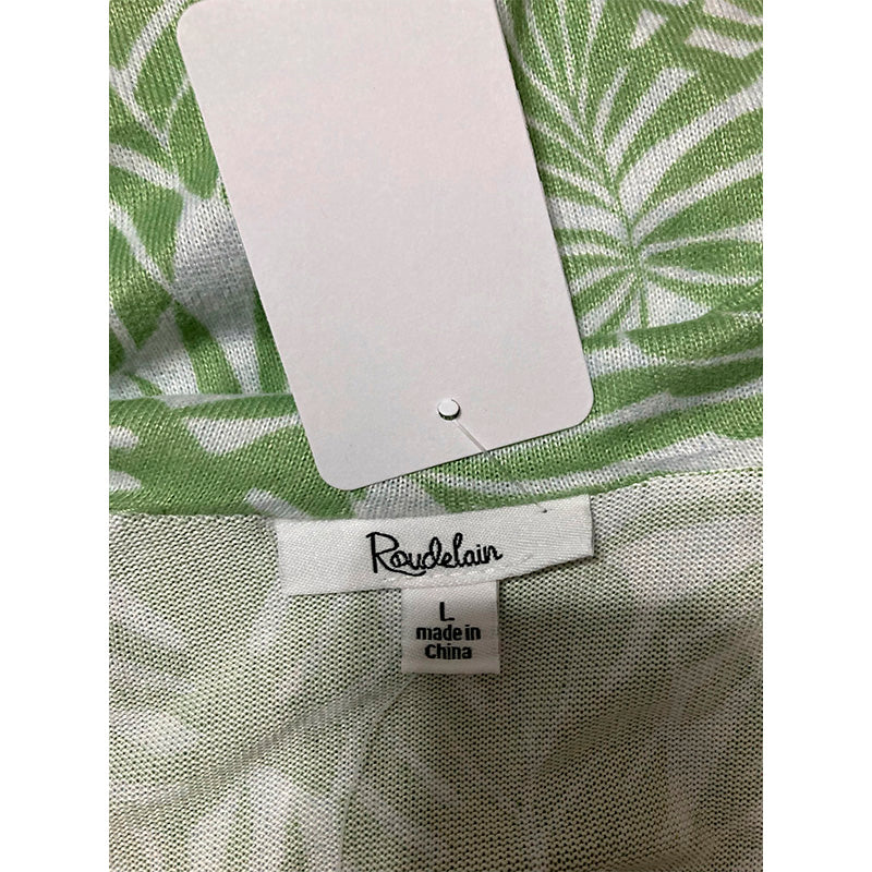 Roudelain Only Pajama Top Sleeveless Green Floral L