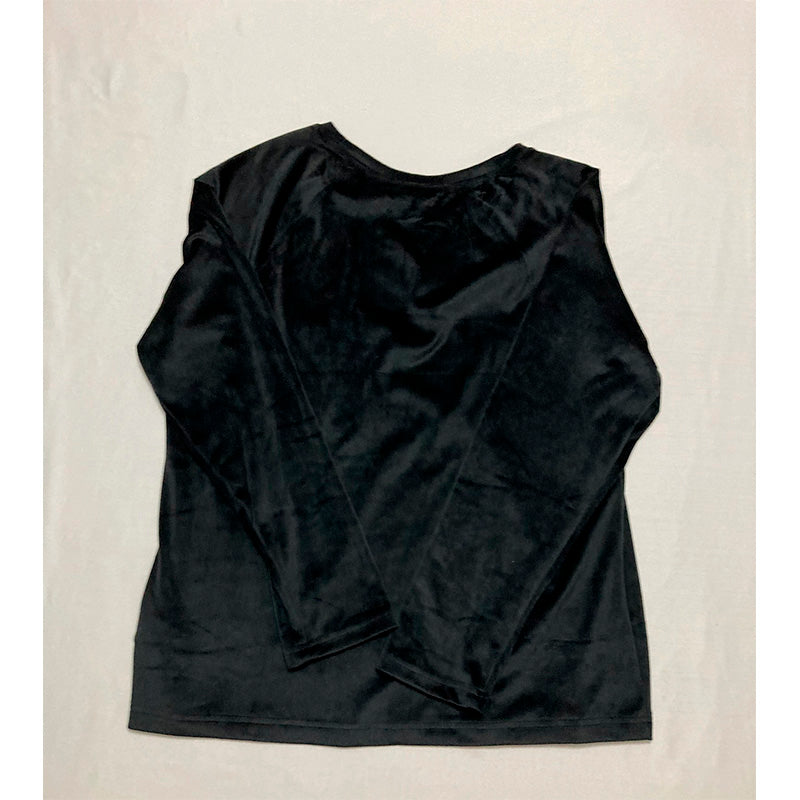 Charter Club Only Pajama Top Black L