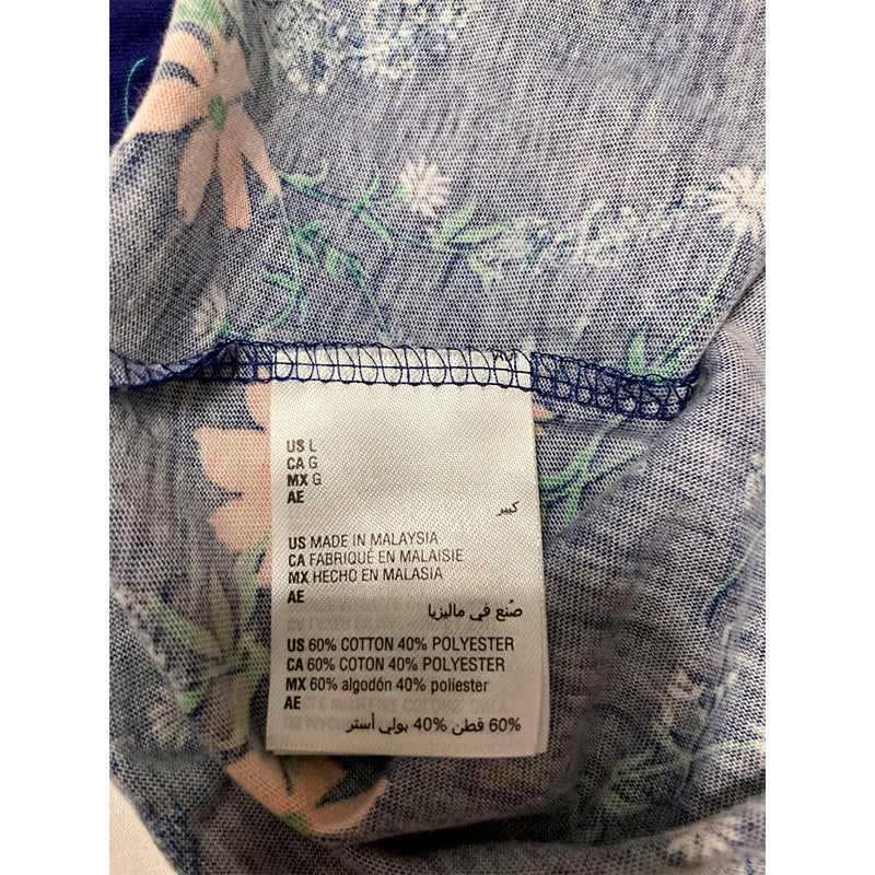 Charter Club Only Short Pajama Navy Floral L