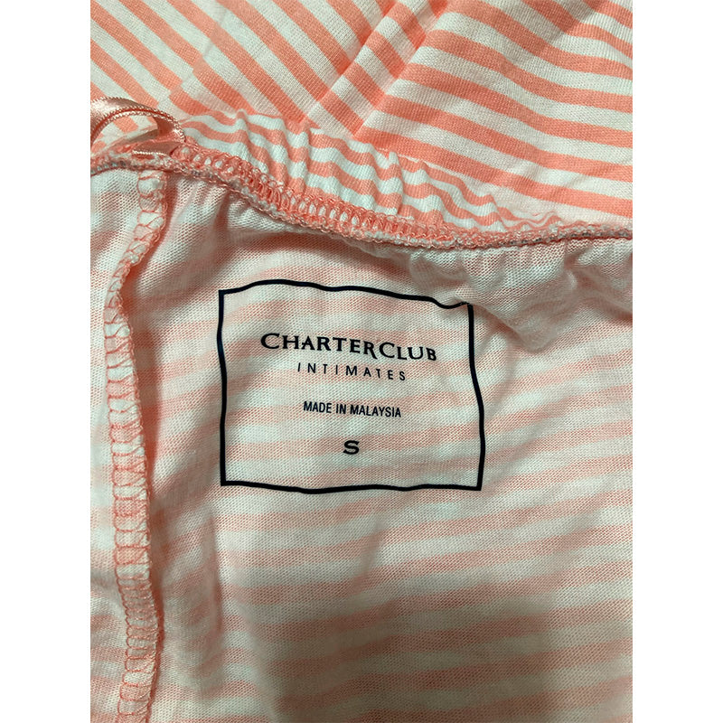 Charter Club Only Sleep Pants Striped Peach S