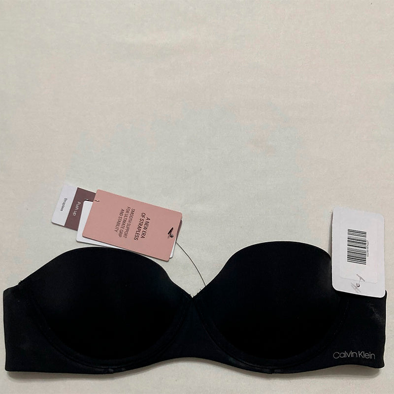 NWD Calvin Klein Perfectly Fit Strapless Convertible Push-Up Bra Black 32A