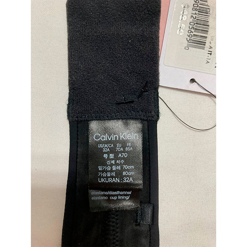 NWD Calvin Klein Perfectly Fit Strapless Convertible Push-Up Bra Black 32A
