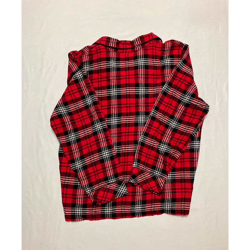 Charter Club Only Pajama Top Notch Collar Multicolor XL