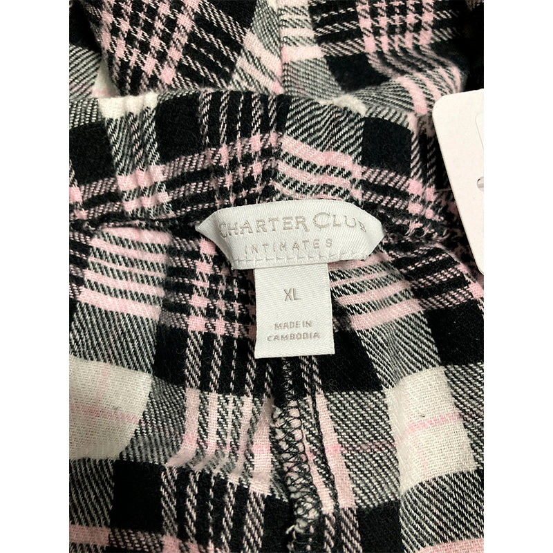 Charter Club Only Pajama Bottom Plaid Multicolor XL