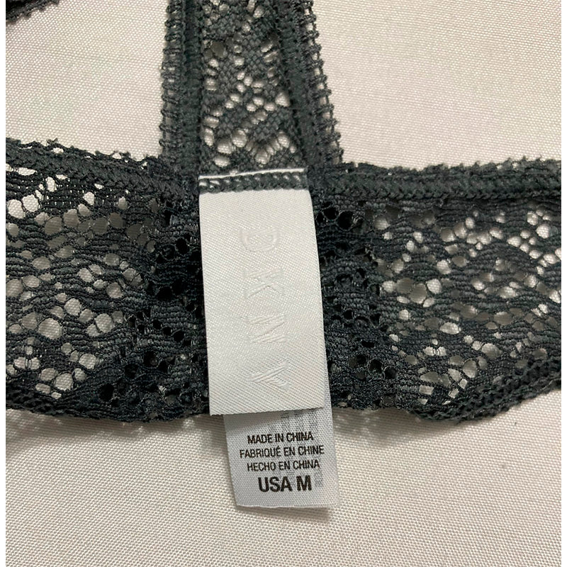 DKNY Modern Lace Thong Graphite M