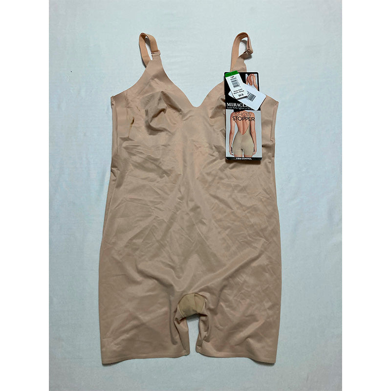 NWD Miraclesuit Firm Control Low Back All-in-One Bike Shorts Warm Beige L