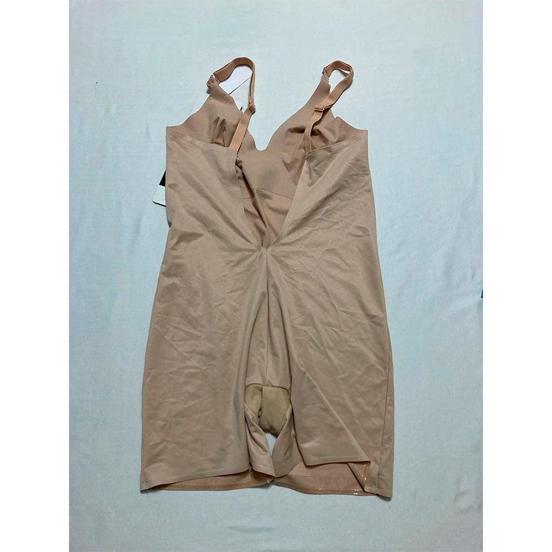 NWD Miraclesuit Firm Control Low Back All-in-One Bike Shorts Warm Beige L