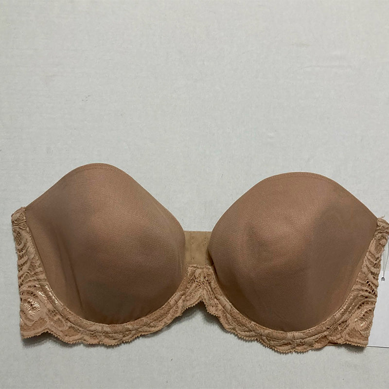 NWD Natori Feathers Strapless Plunge Multiway Bra Nude 36D