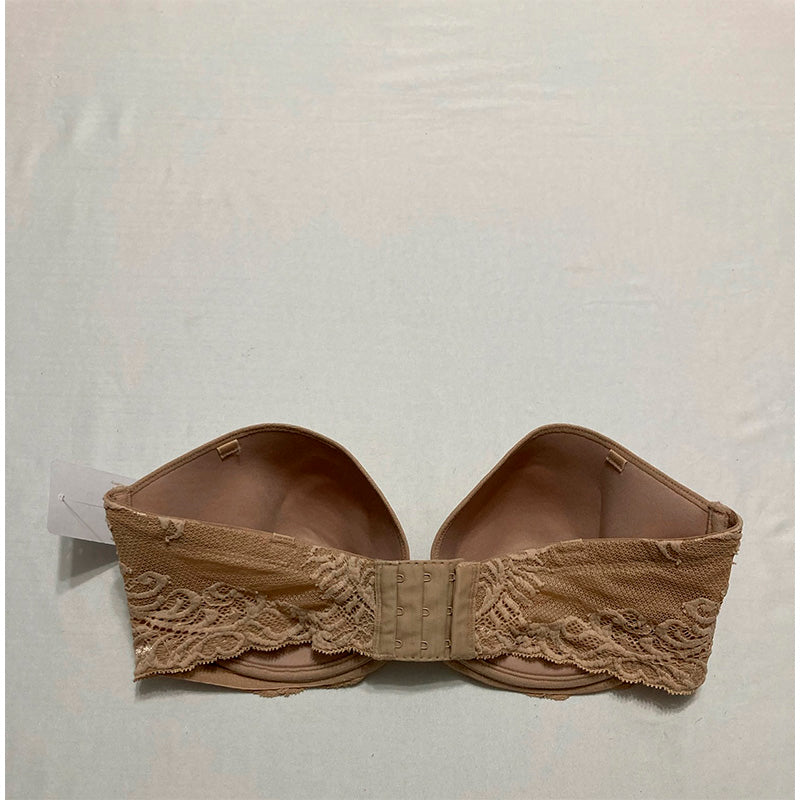 NWD Natori Feathers Strapless Plunge Multiway Bra Nude 36D