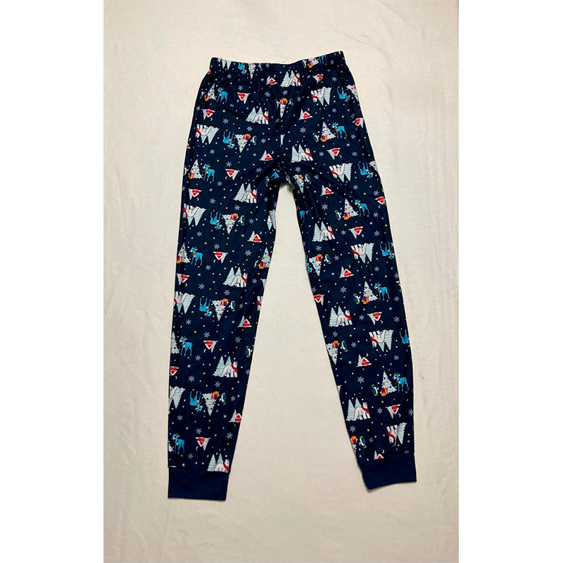 Family Pj Only Sleep Pants Navy Christmas XL