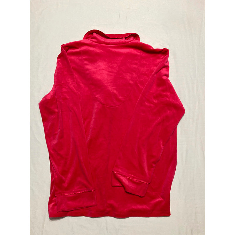 INC Only Pajama Top Notch Collar Pink 2XL