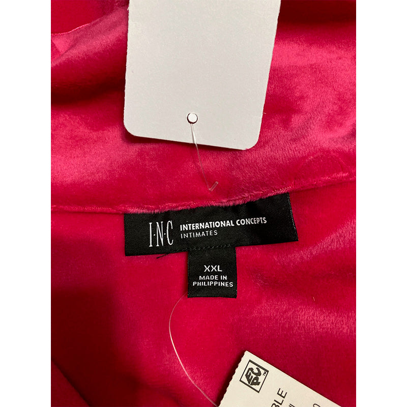 INC Only Pajama Top Notch Collar Pink 2XL