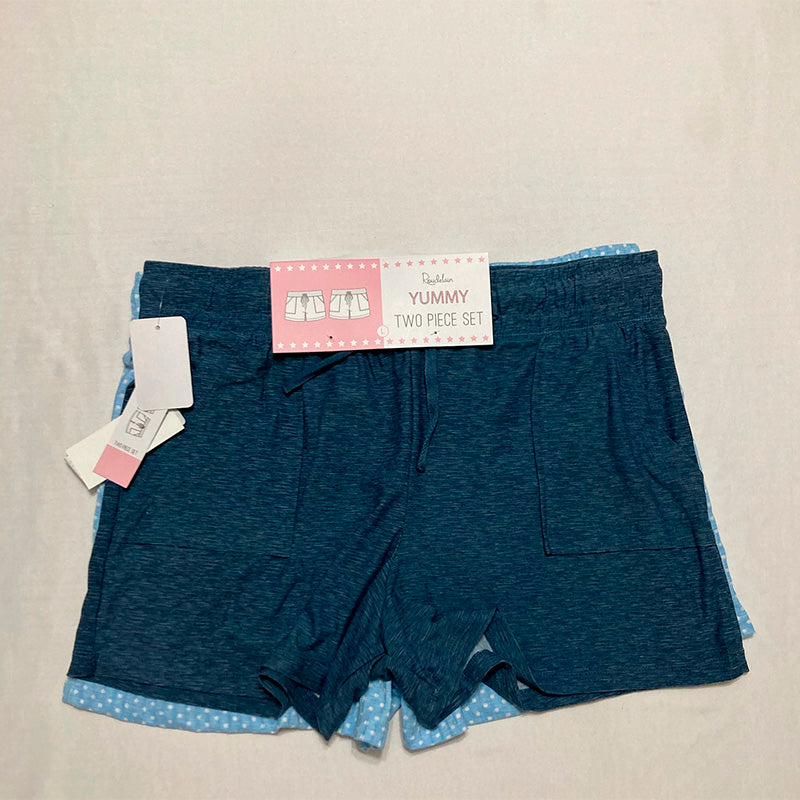 Roudelain 2-Pack Yummy Super Soft Slant-Pocket Sleep Shorts