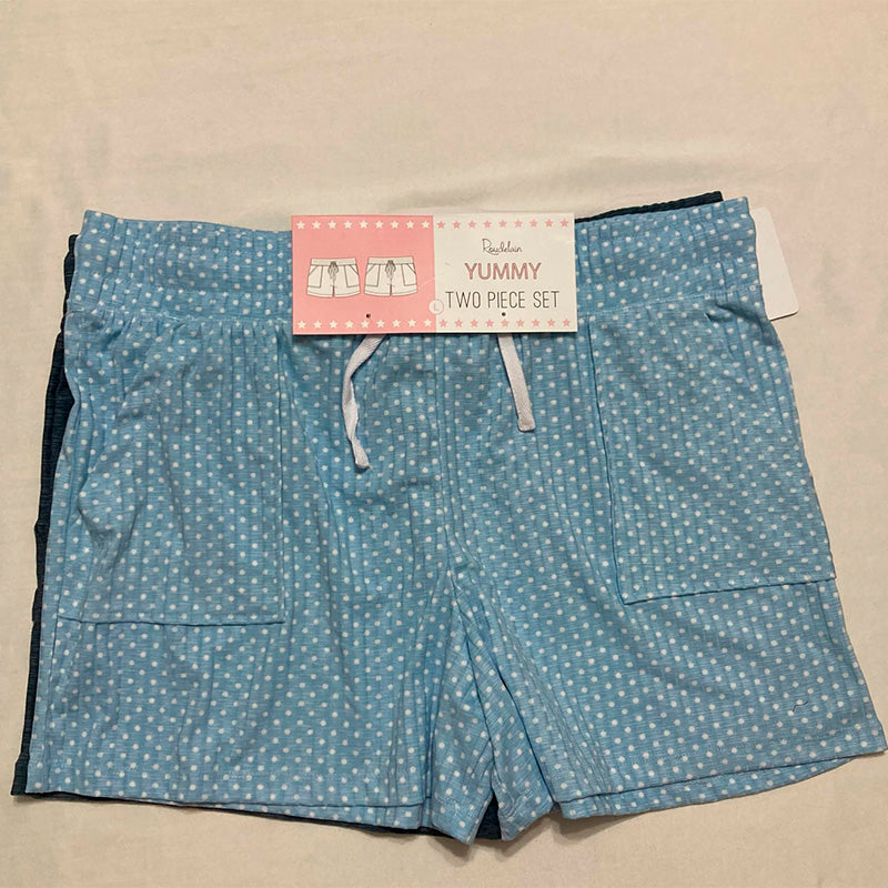 Roudelain 2-Pack Yummy Super Soft Slant-Pocket Sleep Shorts