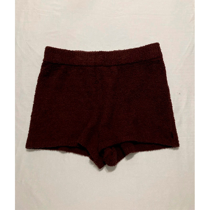 Calvin klein Sleepwear plush pull-on shorts Red Wine M