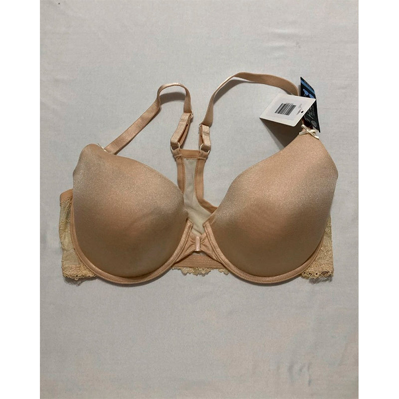 NWD Heidi Klum Smooth Racerback Lace T Shirt Bra Toasted Almond 38D