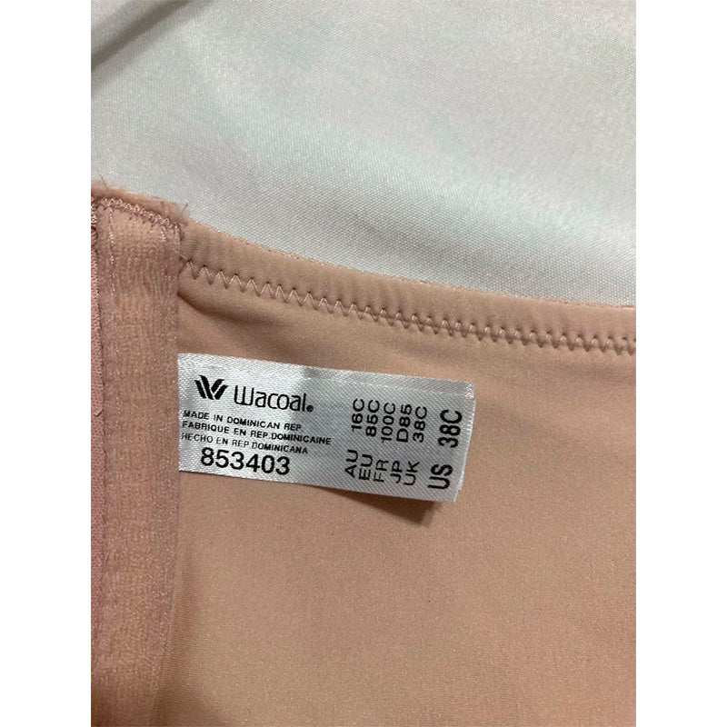 NWD Wacoal Women's Back Appeal Front Close Racerback T-Shirt Bra ROSE DUIST 38C