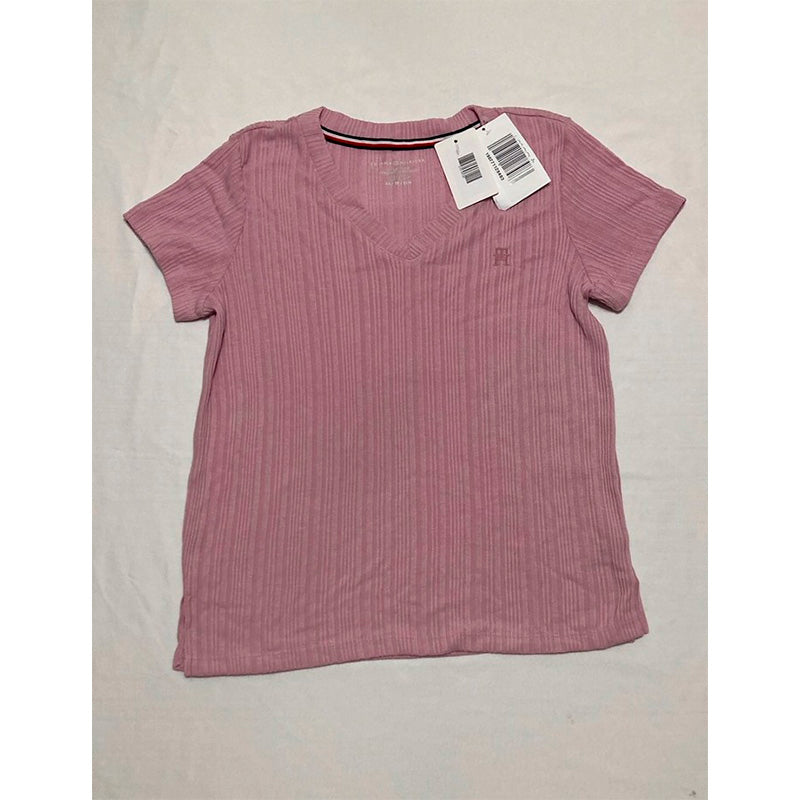 TOMMY HILFIGER Women's Pink Sleepwear Top & Pant PINK XS