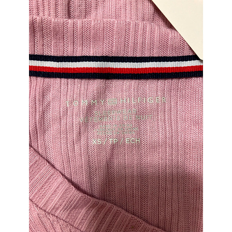 TOMMY HILFIGER Women's Pink Sleepwear Top & Pant PINK XS
