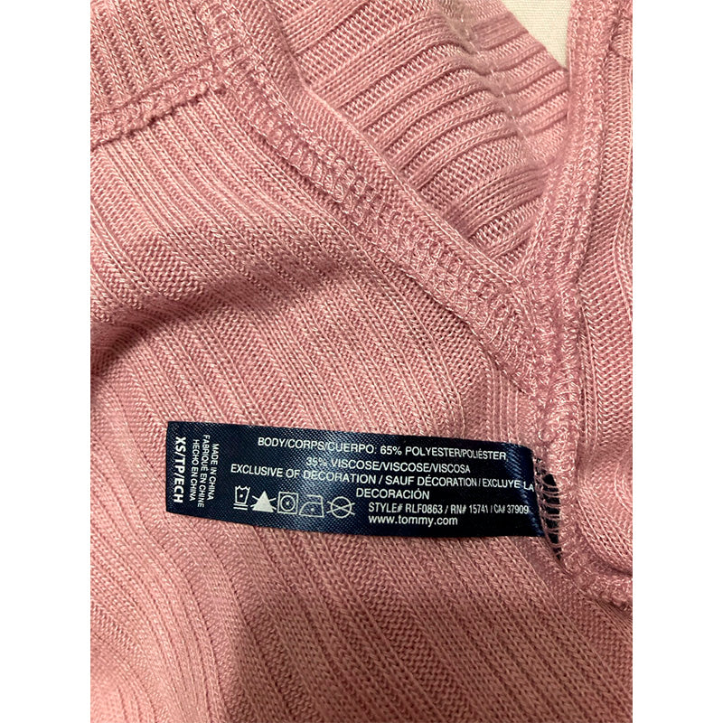 TOMMY HILFIGER Women's Pink Sleepwear Top & Pant PINK XS