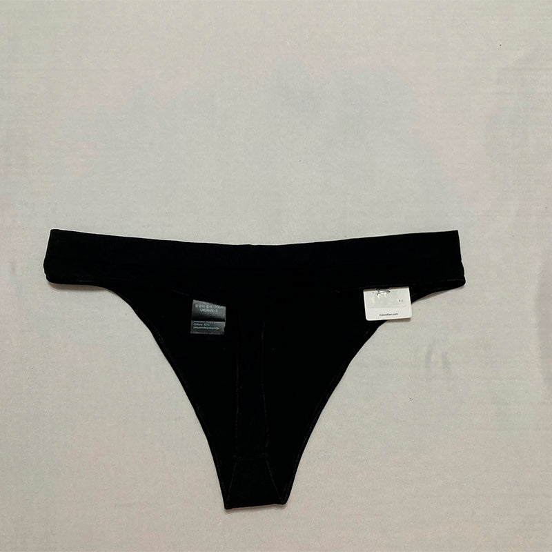 Calvin Klein Women's Bonded Flex Thong Black S