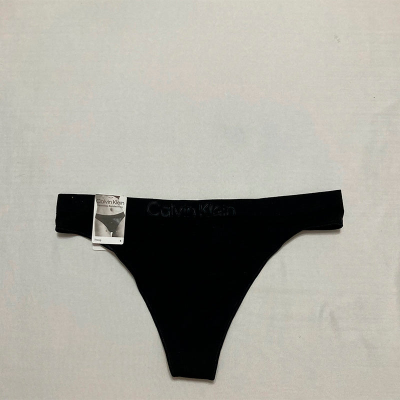 Calvin Klein Women's Bonded Flex Thong Black S