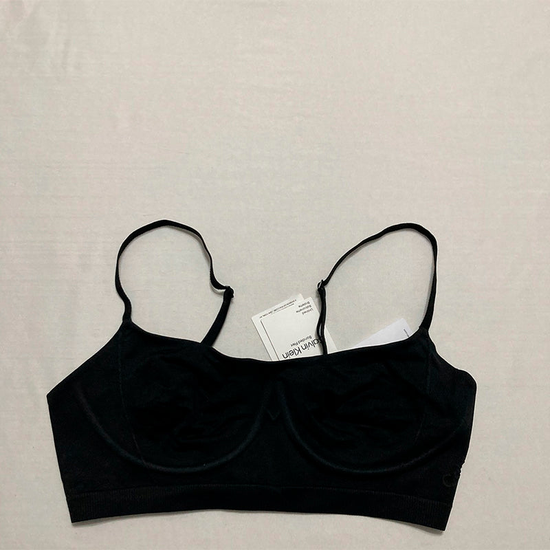 Calvin Klein Bonded Flex Unlined Balconette Bralette Black M