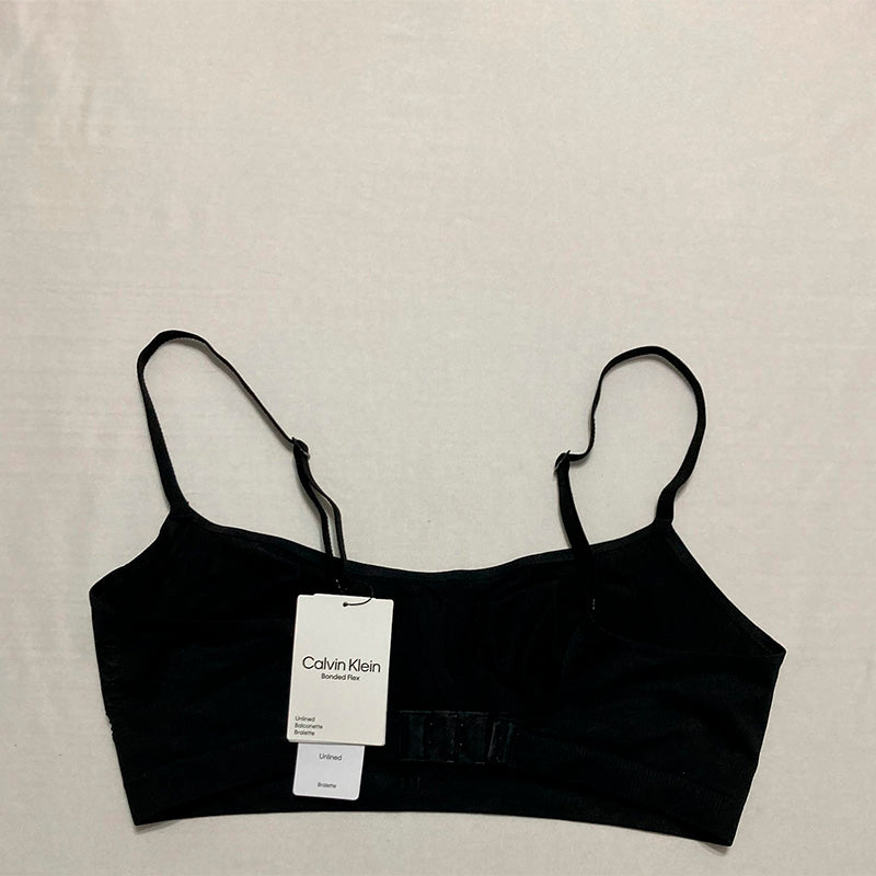 Calvin Klein Bonded Flex Unlined Balconette Bralette Black M