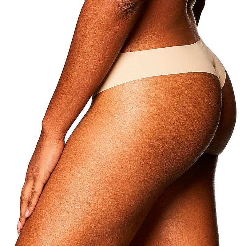 Calvin Klein Women's Invisibles Seamless Thong Panty Light Caramel S