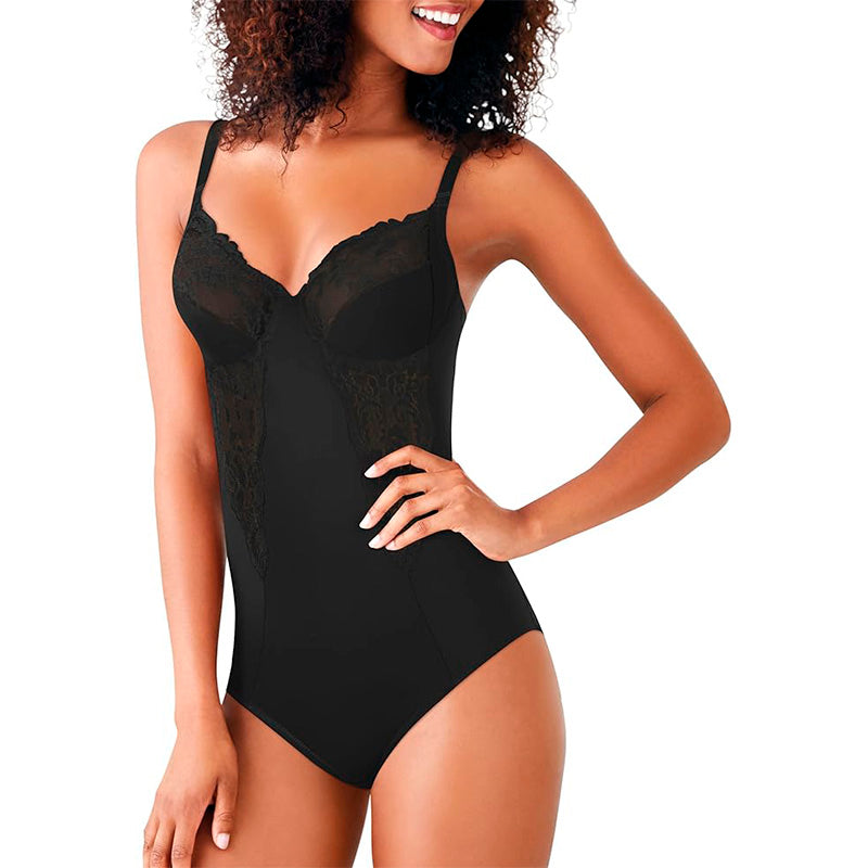 Maidenform Shaper With Built-in Bra shapewear bodysuits, Black 42DD