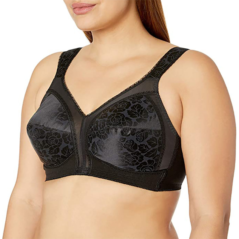 Playtex 18 Hour Ultimate Shoulder Comfort Wireless Bra Black 46C