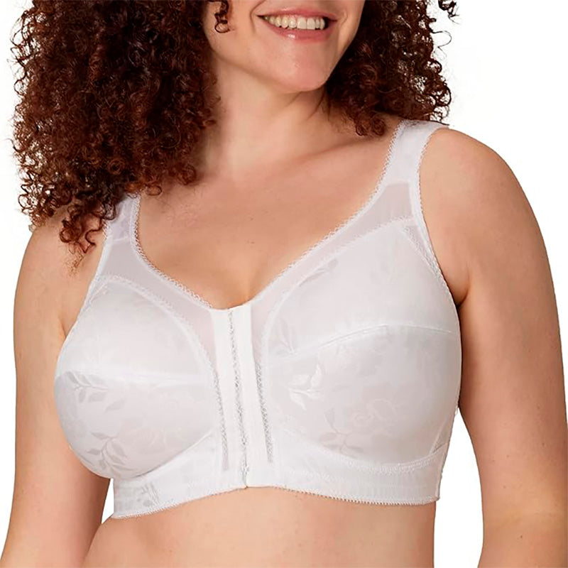 Playtex Supportive Flexible Back Front Close Wireless Bra White 38D