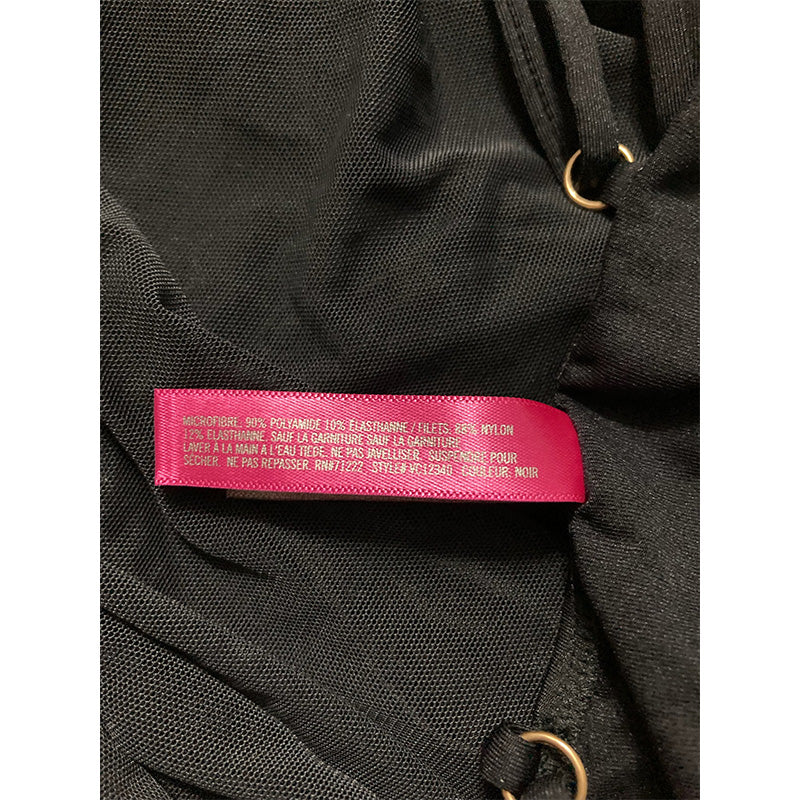 Vince Camuto Shelby Mesh Trim Bodysuit Black M