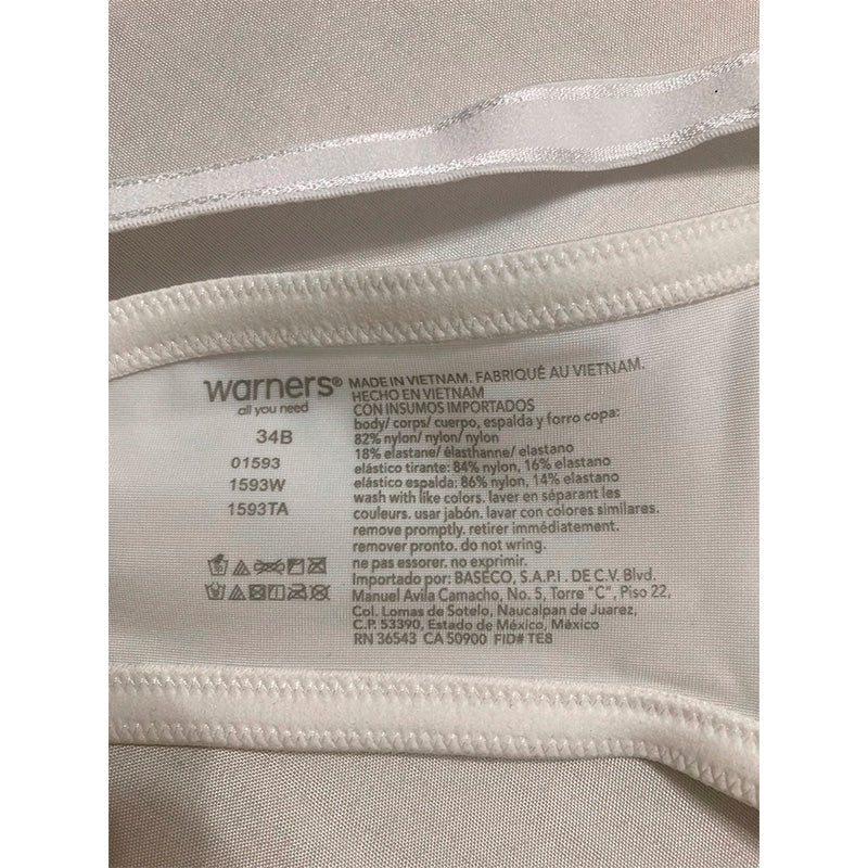Warner's Cushioned Underwire Lightly Lined T-Shirt Bra White 34B