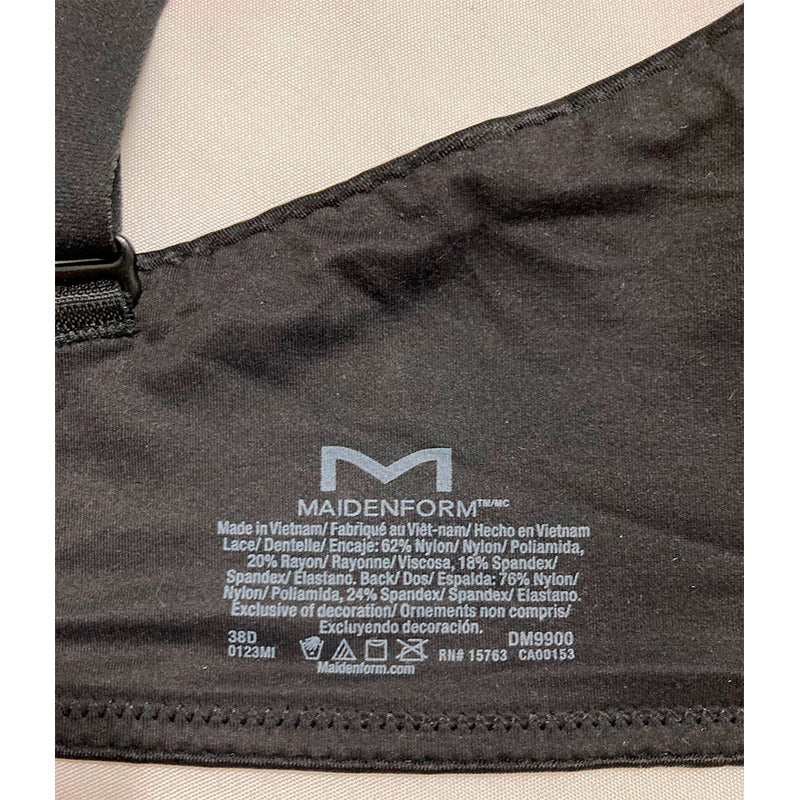 Maidenform Love the Lift Push Up & in Demi Black/Body Beige 38D