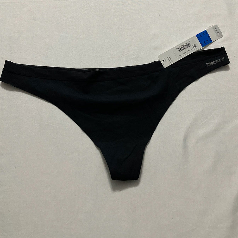 DKNY Downtown Cotton No Visible Panty Line Thong Black XL