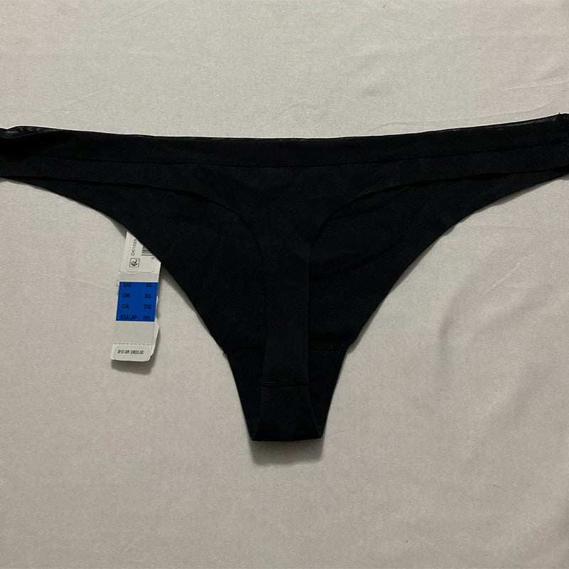 DKNY Downtown Cotton No Visible Panty Line Thong Black XL