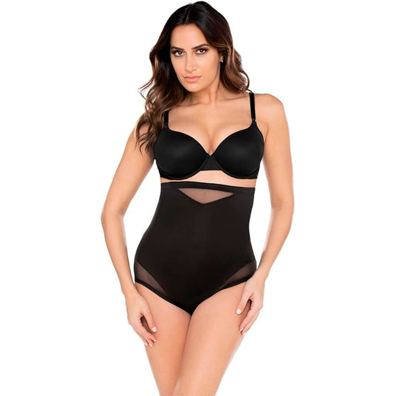 Miraclesuit Shapewear Extra Firm Sexy Sheer Shaping Hi-Waist Brief Black M